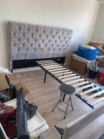 Bedframe te koop, Huis en Inrichting, Slaapkamer | Boxsprings, Ophalen, Gebruikt, Tweepersoons, Grijs