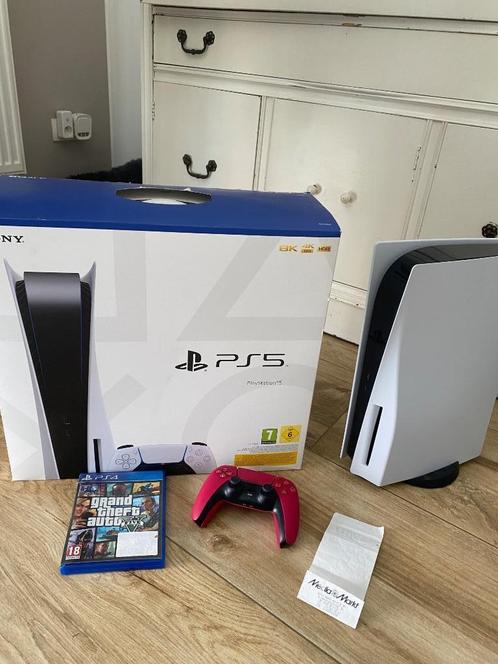 PlayStation 5 encore garantie 1 ans + gta 5, Consoles de jeu & Jeux vidéo, Consoles de jeu | Sony PlayStation 5, Comme neuf, Playstation 5