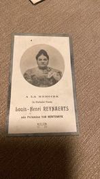 Reynaerts - v Hentenryk 1838 Waanrode 1918 Anderlecht, Verzamelen, Verzenden, Bidprentje