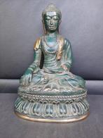 Bronzen Boeddhastatus/Bhumiparsa Mudra/Azië, Ophalen of Verzenden, Nieuw