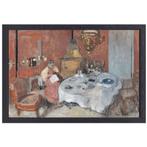 La salle à manger - Toile Edouard Vuillard + cadre de cuisso, Envoi, Création originale, 50 à 75 cm, 50 à 75 cm