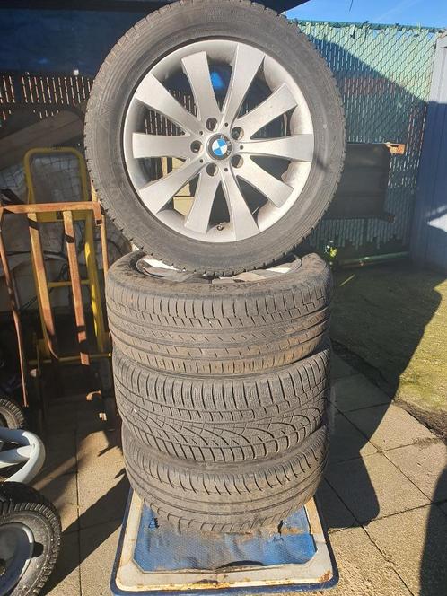 BMW 7 Serie F01 Originele BMW Velgen+bande 225-50-18 100H ET, Auto-onderdelen, Banden en Velgen, Banden en Velgen, All Season