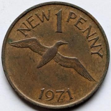Guernsey - 1 new penny - 1971 beschikbaar voor biedingen