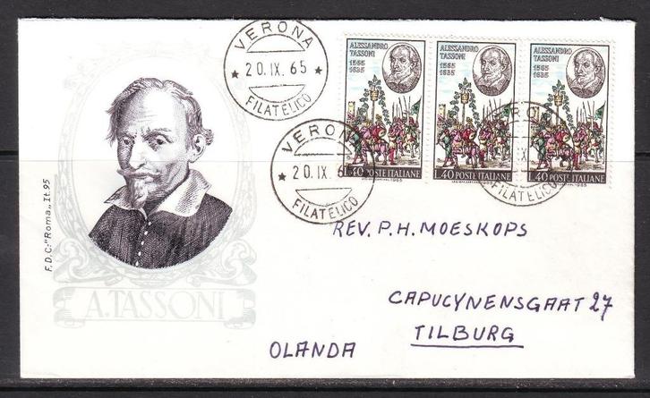 Postzegels Italië (4) : Diverse FDC's en briefkaarten, Postzegels en Munten, Postzegels | Europa | Italië, Gestempeld, Ophalen of Verzenden