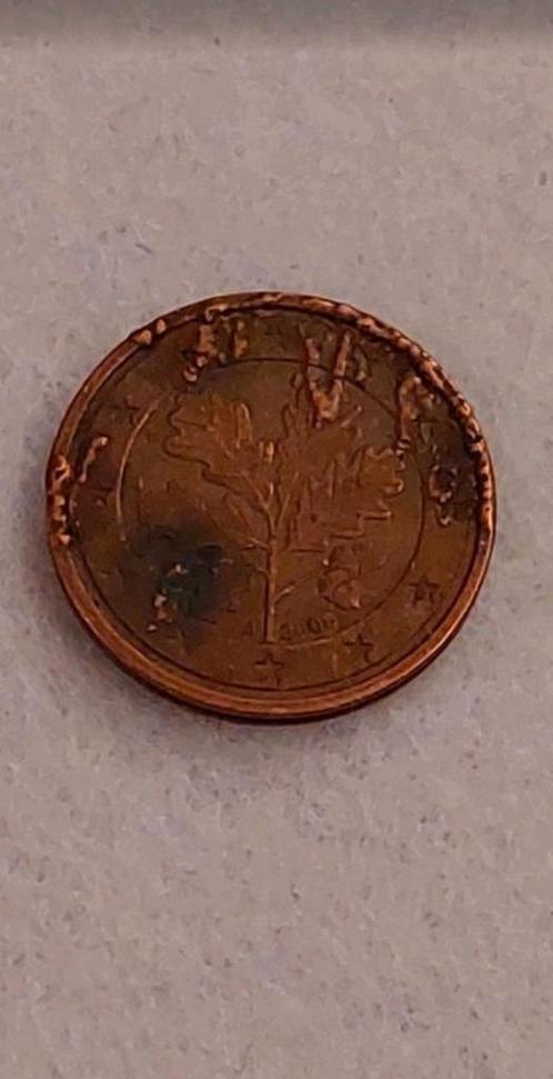 foutdruk misslag €0,02.- euro cent. Duitsland, Postzegels en Munten, Munten | Europa | Euromunten, Losse munt, 2 cent, Duitsland