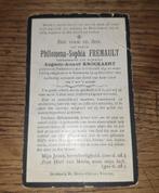 Vermoord op schip : 1904 : Pollinkhove - Diksmuide, Verzamelen, Bidprentjes en Rouwkaarten, Ophalen of Verzenden, Bidprentje