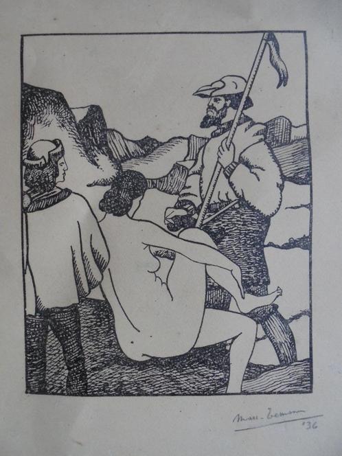 Marc Eemans  1907 - 1998  Litho, Antiek en Kunst, Kunst | Litho's en Zeefdrukken, Verzenden