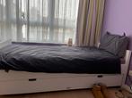 Eenpersoonsbed (90x200) bopita wit, Ophalen, Gebruikt, 90 cm, Eenpersoons