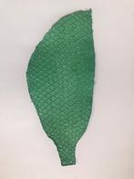 cuir de poisson tilapia vert x argent, Hobby & Loisirs créatifs, Tissus & Chiffons, Neuf, Moins de 30 cm, Moins de 30 cm, Vert