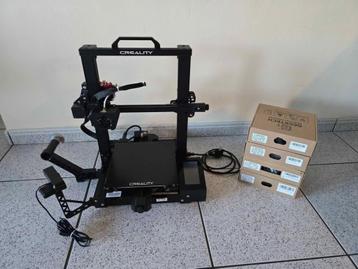 Creality CR6-SE 3D Printer + Filament + accesoires beschikbaar voor biedingen