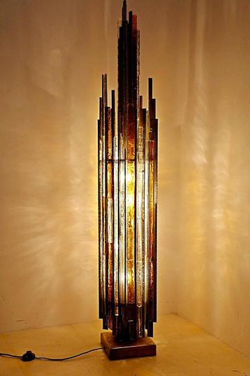 Poliarte Brutalist vloerlamp, jaren 70 van Albano Poli beschikbaar voor biedingen
