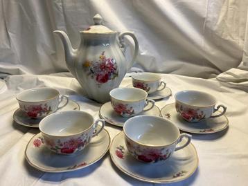 Service à thé en porcelaine ancienne Cmielow – Pologne, Service complet, Enlèvement ou Envoi, Cmielow, Comme neuf