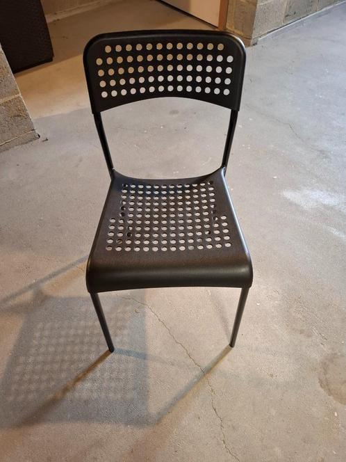keukenstoelen, Huis en Inrichting, Stoelen, Gebruikt, Vier, Kunststof, Metaal, Zwart, Ophalen