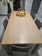 Eettafel en 6 stoelen, Huis en Inrichting, Tafels | Eettafels, Ophalen, Gebruikt