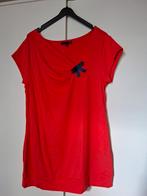 Top JBC rouge vif avec nœud et col drapé - Taille L, Taille 42/44 (L), Manches courtes, JBC, Comme neuf