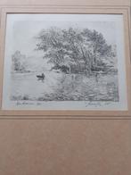 MARCEL  YSEWIJN   LITHO  DONKMEER, Antiek en Kunst, Kunst | Litho's en Zeefdrukken, Ophalen of Verzenden