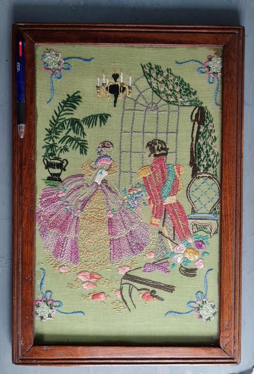 Cinderella marry me! Brits handwerk op linnen, Antiek en Kunst, Antiek | Kleding en Textiel, Dames, Heren, Kinderen, Ophalen of Verzenden