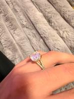 Zwaroski ring, Bijoux, Sacs & Beauté, Bagues, Enlèvement ou Envoi, Or, Plus petit que 17, Comme neuf