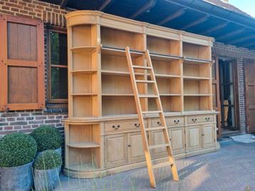 Eiken xxxl boekenkast/bibliotheekkast GRATIS LEVERING  beschikbaar voor biedingen