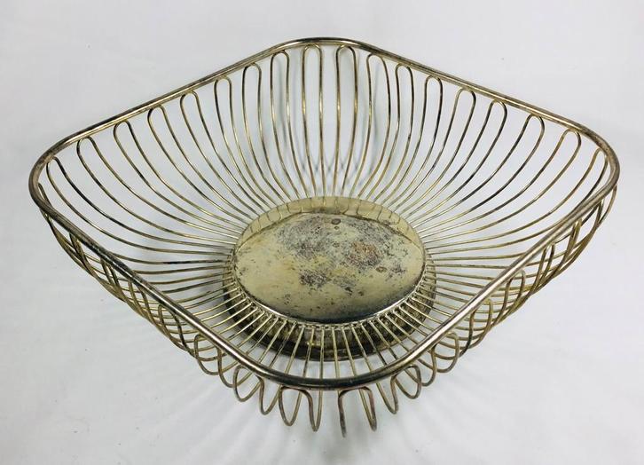 corbeille à pain fruits fil de fer design modernist vintage, Collections, Rétro, Maison et Meubles, Enlèvement ou Envoi