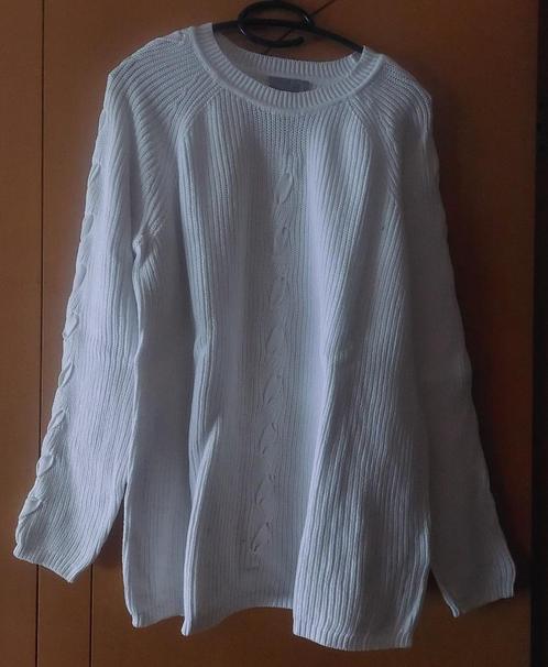 Pull coton blanc Fransa - Taille L, Vêtements | Femmes, Pulls & Gilets, Neuf, Taille 42/44 (L), Blanc, Enlèvement ou Envoi