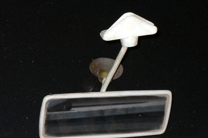 achteruitkijkspiegel , wit ,gebruikt, CLASSIC MINI, Auto-onderdelen, Interieur en Bekleding, Mini, Oldtimer onderdelen, Rover