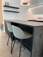 2 barkrukken, Huis en Inrichting, Barkrukken, Ophalen, Gebruikt, Met voetsteun, 60 tot 90 cm