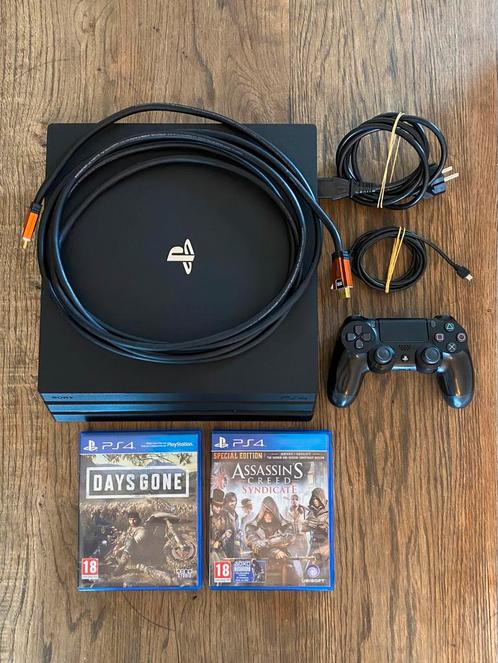 PS4 Pro 1 TB Playstation 4, Games en Spelcomputers, Spelcomputers | Sony PlayStation 4, Zo goed als nieuw, Pro, 1 TB, Met 1 controller