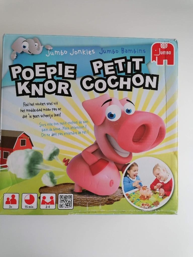 Poepie Knor spel, Hobby en Vrije tijd, Gezelschapsspellen | Kaartspellen, Zo goed als nieuw, Een of twee spelers, Drie of vier spelers