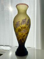 grote vaas Gallé tip art nouveau glas in perfecte staat, Antiek en Kunst, Ophalen