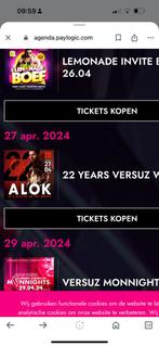 2x Tickets voor DJ ALOK - VERSUZ 27 - Zaterdag., Tickets & Billets, Événements & Festivals