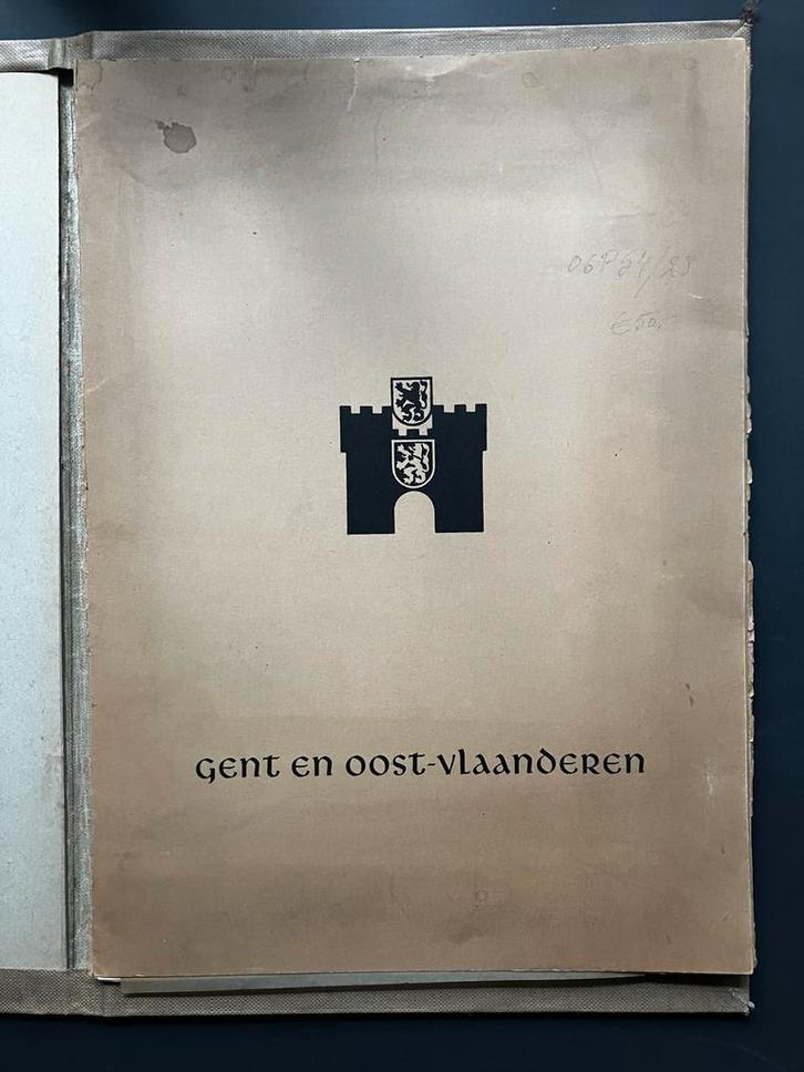 Gent en Oost-Vlaanderen Verzamelmap met 14 platen, Boeken, Geschiedenis | Stad en Regio, Ophalen
