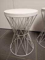 Bijzettafel, Minder dan 55 cm, Metaal of Aluminium, Rond, Zo goed als nieuw