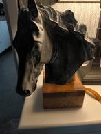 Arduinen Paardenbuste op voet, Ophalen, Zo goed als nieuw, Paard, Beeldje of Figuurtje