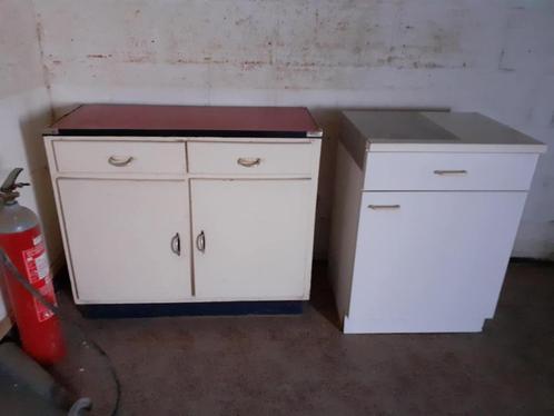 URGENT : 2 ARMOIRES POUR BUANDERIE, GARAGE,...., Huis en Inrichting, Kasten | Wandmeubels, Gebruikt, Met lade(s), Met deur(en)
