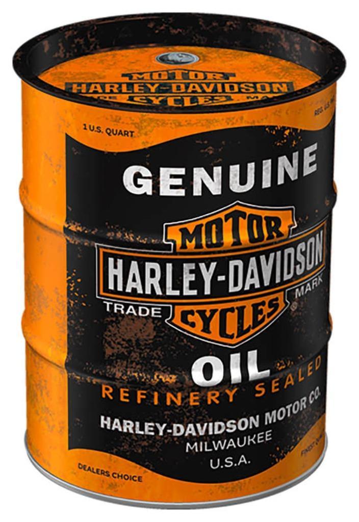 Harley Davidson motor blikken spaarpot, Verzamelen, Spaarpotten, Nieuw, Vervoermiddel, Metaal of Blik, Ophalen of Verzenden