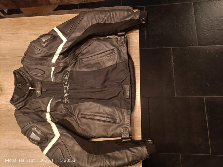 Veste richa t 54, Motoren, Kleding | Motorkleding, Jas | leer, Heren, Tweedehands, Ophalen