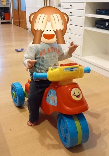 Moto porteur VTech supermotard 2 en 1, Kinderen en Baby's, Ophalen, Zo goed als nieuw, 6 maanden tot 2 jaar