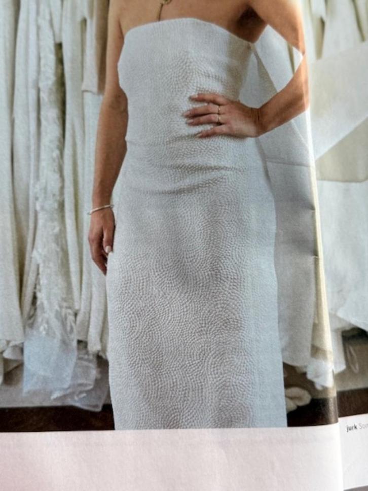 ROL WITTE STOF TRICOT (19,5 m), Hobby & Loisirs créatifs, Tissus & Chiffons, Neuf, 120 cm ou plus, 200 cm ou plus, Blanc, Enlèvement