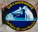 rare plaque VOIX DE SON MAITRE GRAMOPHONE ,, Enlèvement ou Envoi, Utilisé, Panneau publicitaire