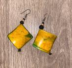 🔥 Keniaanse, kleurrijke oorbellen, Handtassen en Accessoires, Oorbellen, Ophalen of Verzenden, Zo goed als nieuw, Geel