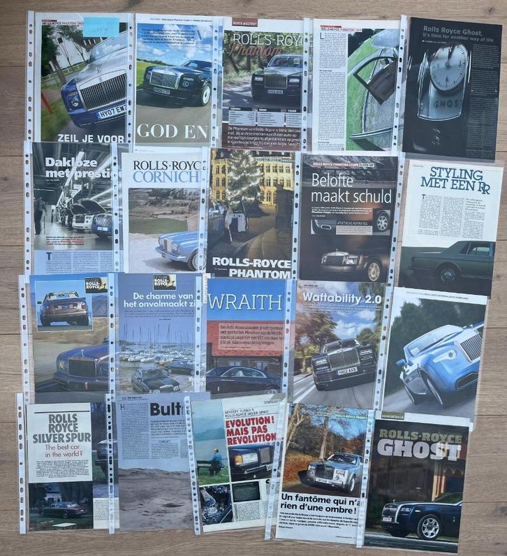 ROLLS ROYCE - ARTIKELS, Boeken, Auto's | Folders en Tijdschriften, Ophalen of Verzenden
