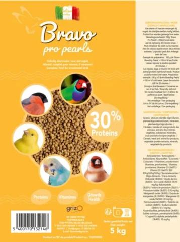 Bravo pearls pro 30% proteïne 900 gram beschikbaar voor biedingen