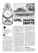 OPEL MANTA TE 2800, Ophalen of Verzenden, Zo goed als nieuw, Opel