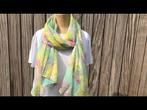 Grote zijden sjaal, hand gerold, Kleding | Dames, Mutsen, Sjaals en Handschoenen, Ophalen of Verzenden, Zo goed als nieuw, Sjaal