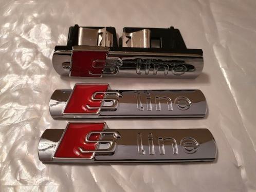 Lot de 3 logos Audi Sline Fender+calandre > Chrome/noir bril, Autos : Pièces & Accessoires, Carrosserie & Tôlerie, Garde-boue