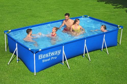 Piscine Betway Steel Pro 400, Jardin & Terrasse, Piscines, Comme neuf, Piscines hors sol, 80 à 120 cm, 400 cm ou plus, 200 à 300 cm