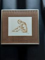 Belle gravure signée à la main, Enlèvement ou Envoi