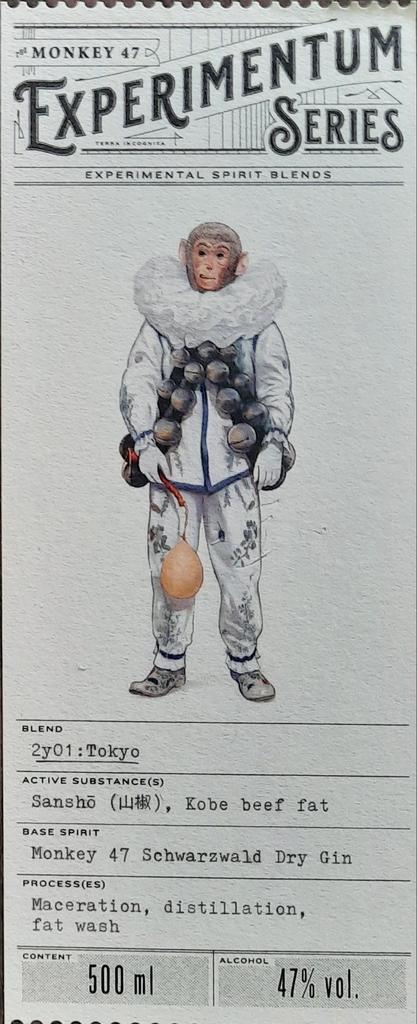 Gin Monkey 47 Experimentum series 2y05 Tokyo, Collections, Vins, Enlèvement
