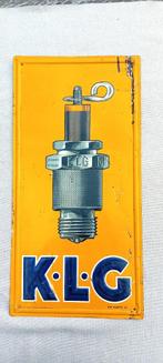 Zeldzaam decoratief reclamebord KLG ca 1950, Verzamelen, Ophalen of Verzenden, Zo goed als nieuw, Reclamebord